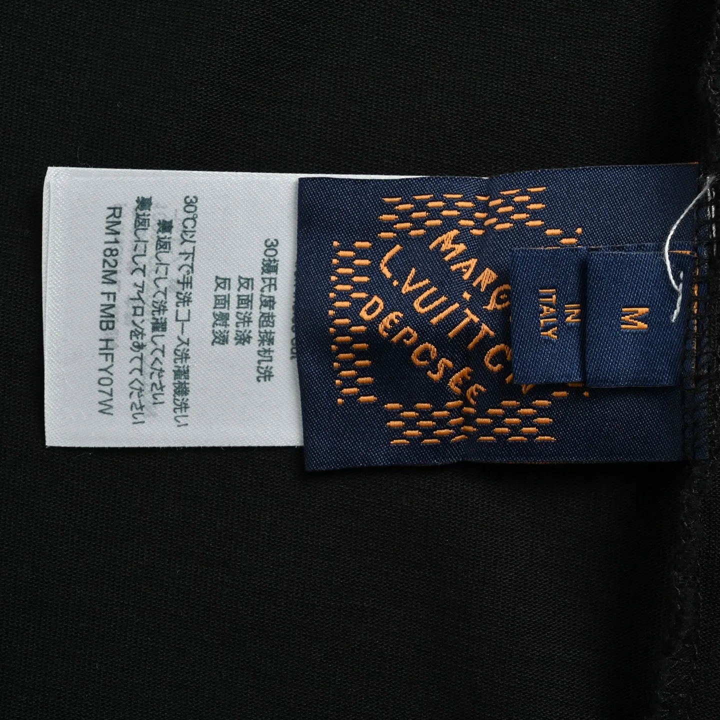 Louis Vuitton/Louis Vuitton 26ss front and rear letter logo woven embroidery short sleeves